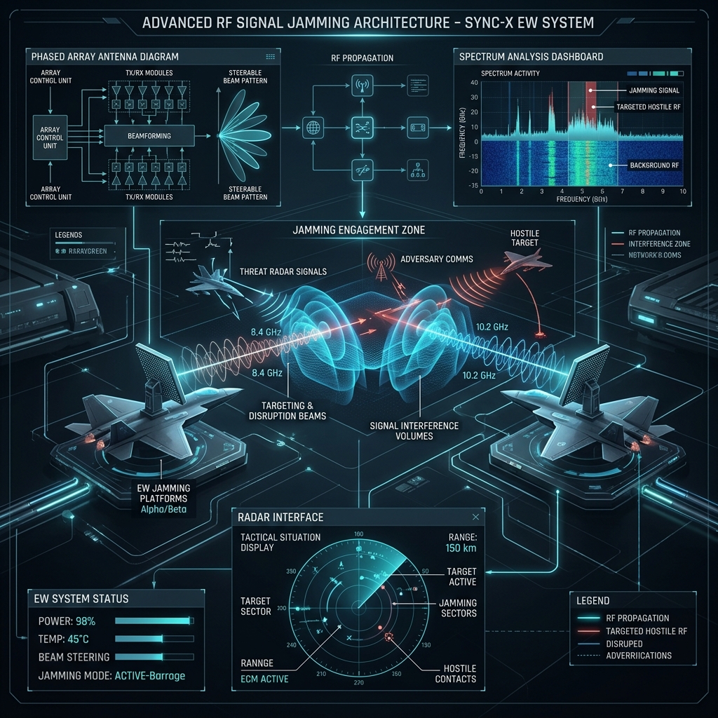RF Signal Jammer Architecture